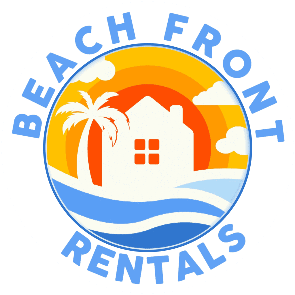 BEACH FRONT RENTALS COLORED LETTERS LIGHT